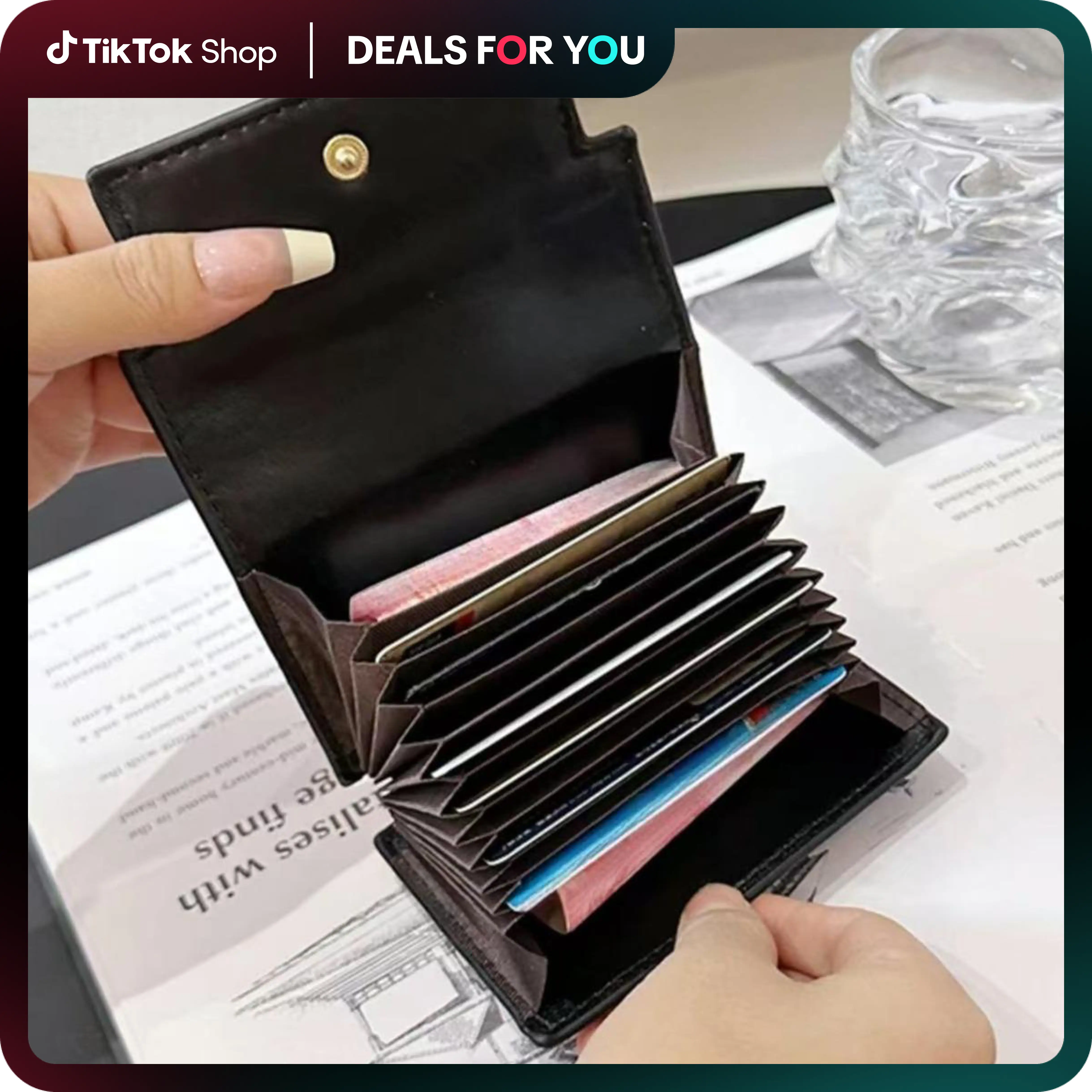 Women's Fashionable Solid Color Card Holder, Casual Stylish Card Holder, Lightweight Card Holder for Daily Use, Women's minimalist wallet