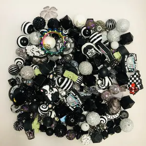 Bead Soup - Moonlit Shadows 3mm+ Large Hole Bead Mix Acrylic & More for Pens Keychains & Projects