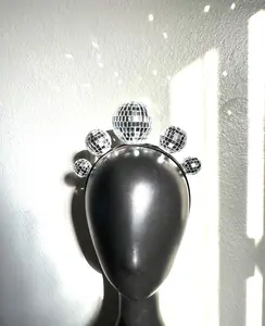 BULK Disco Ball Dancing Queen Crowns - Custom Colors for Parades and Events
