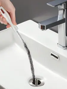 Drain Cleaning Tool, Including A Flexible Drain Cleaner And Brush, Removes Hair Blockages From Sinks, Showers, And Bathtubs. Effectively Catches Hair And Cleans Drains, Kitchen And Bathroom Home Décor, Fall Decorating, And Back-To-School Season.