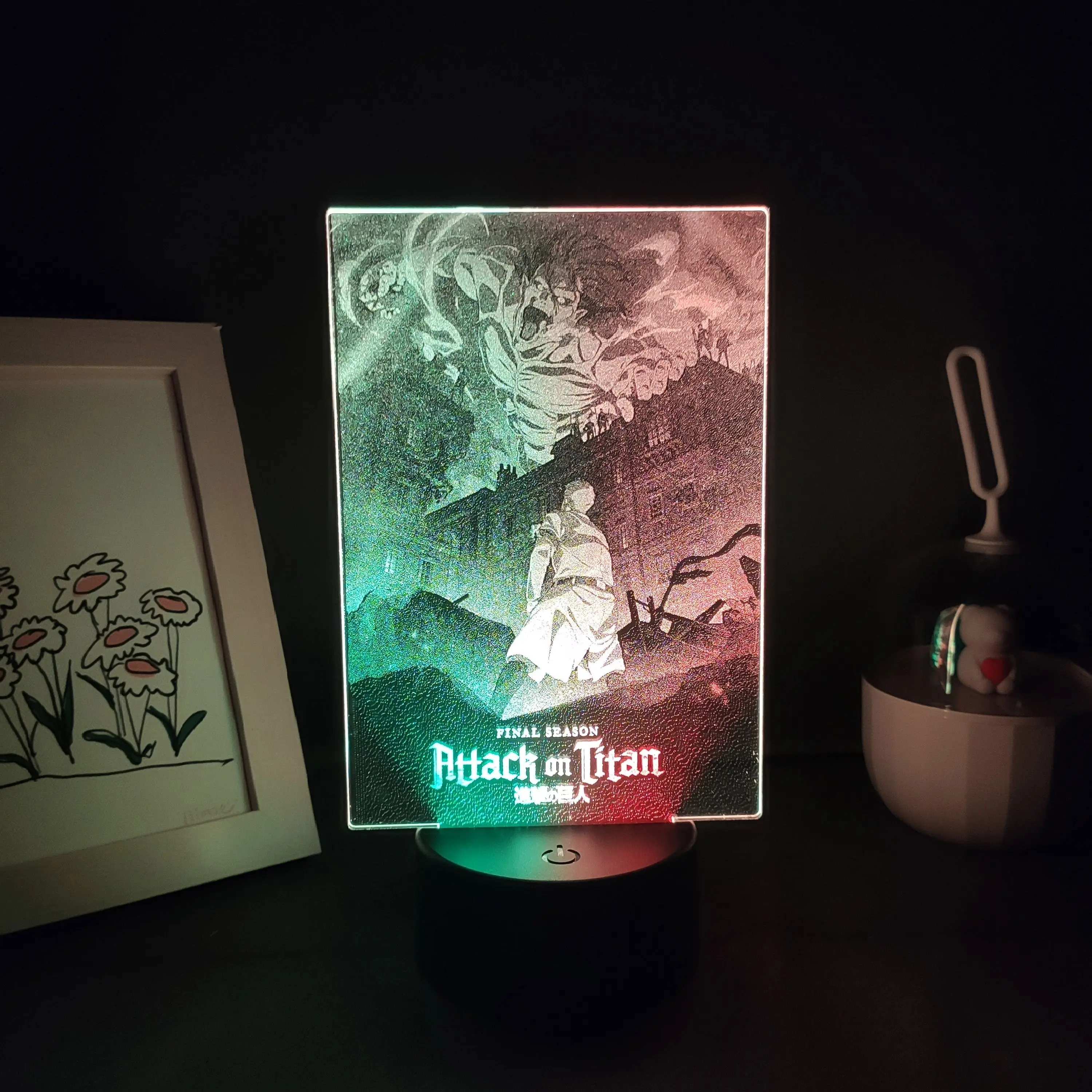 Attack on Titan Manga 3D LED Two Tone Lamp - Anime Figures Night Light