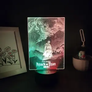 Attack on Titan Manga 3D LED Two Tone Lamp - Anime Figures Night Light