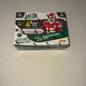 Panini PRIZM MEGA BOX 2025 NFL Trading Cards 42 Cards Per Box with 5 Exclusive Pink Prizms for Collectors