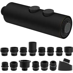 Metal Pull Down Kitchen Faucet  Replacement with 15 Adapters, Sink Spray , 2 Function Spray Nozzle Compatible with Moen,  Standard, Delta, Kohler Faucets, Oil-Rubbed Bronze