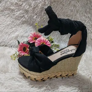 Luna// Sandal Platform 12cm Height Comfortable Daily Use Women's Shoes with Braided Design