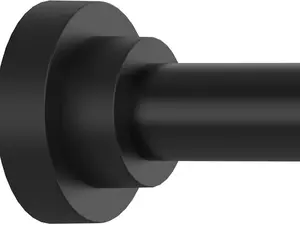 Adjustable Shower Curtain Rod 43-78 Inch, 1" Diameter Spring Tension Rod, No Drill Anti-Rust Non-Slip Bathroom Shower Curtain Rod, Black