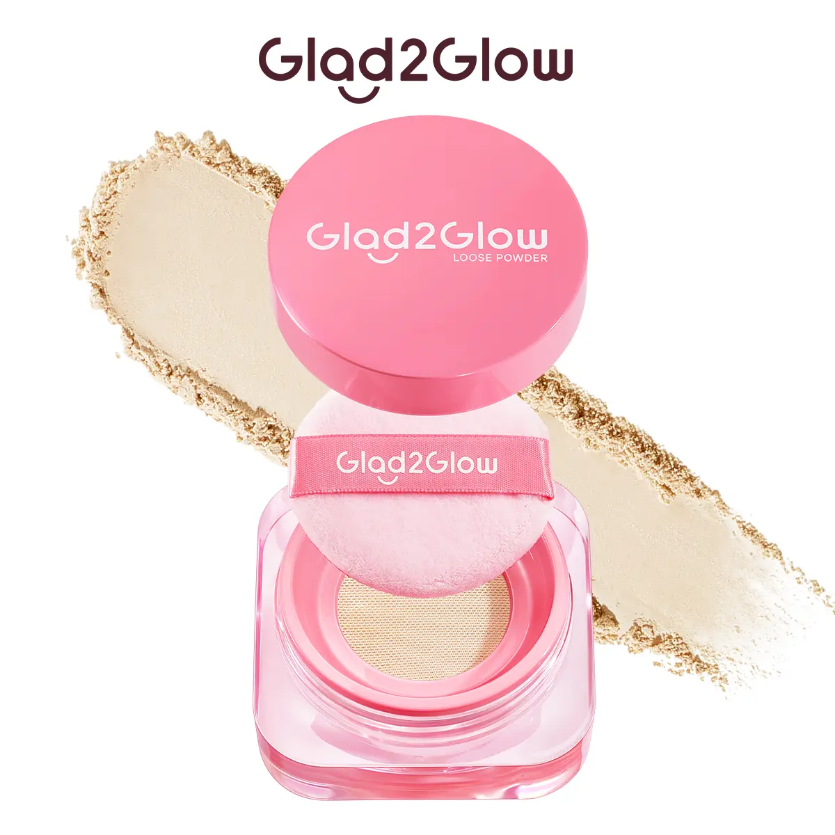 Glad2Glow Perfect Blur & Cover Loose Powder | Lightweight Air-Blur Formula for Seamless Baking & Extra Coverage Complexion Perfector