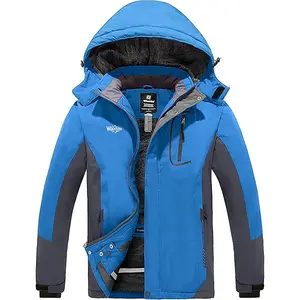 Men's Waterproof Ski Jacket Warm Winter Snow Coat Snowboarding Jacket Mountain Hooded Raincoat