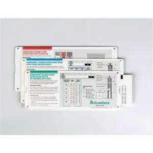 AMERICAN SLIDE CHART CORP. 98710 HomeSaver Gas Liner Sizing Guide, Size Guide, Printed Chart