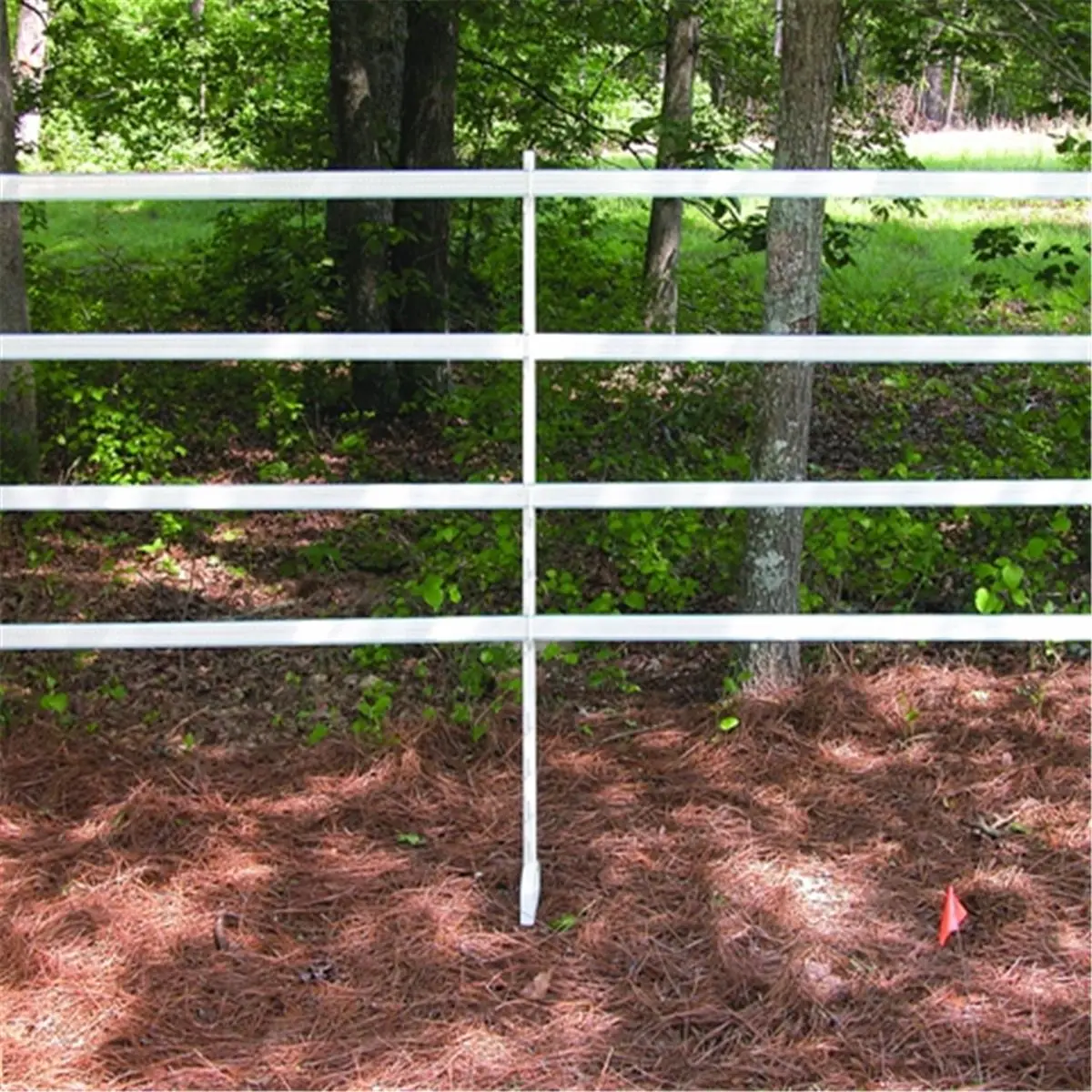 212 MAIN Tallest Plastic Outdoor Temporary Fence Stirrup Posts - 10-Pack, 72" Tall/Long, White, 18 lbs, 73x8x6 in, Wire/4-Strands Polytape/Polyrope Compatible Dog & Cat Training Behavior Aid