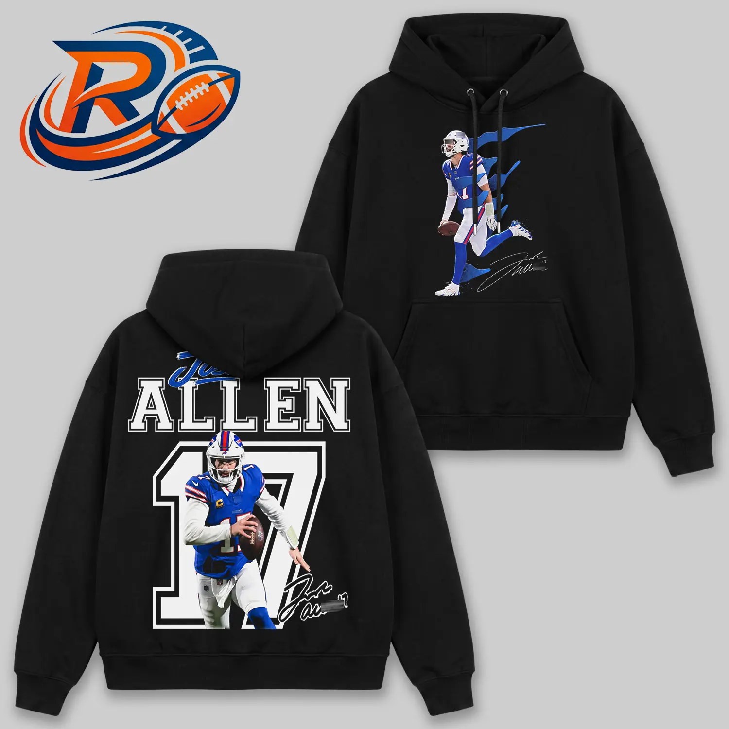 Josh Allen #17 V3 Football Hoodie T-shirt, Buffalo Quarterback Graphic Hoodie T-shirt, Vintage The U.S. Football Championship -Inspired Sports Sweatshirt, Josh Allen Fan Apparel, Football Fan Hoodie, Game Day Streetwear, Gift for Football Fans