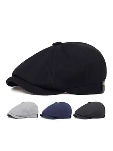 Men's Flax Newsboy Cap Gatsby Ivy League Style, Classic Beret Hat, Casual Hat, Comfortable and Durable, Suitable for All Seasons