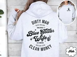 Custom Blue Collar Wives Club Hoodie, Trendy Blue Collar Wife Shirt, Blue Collar Shirt Gift For Wife, Mothers Day Gift