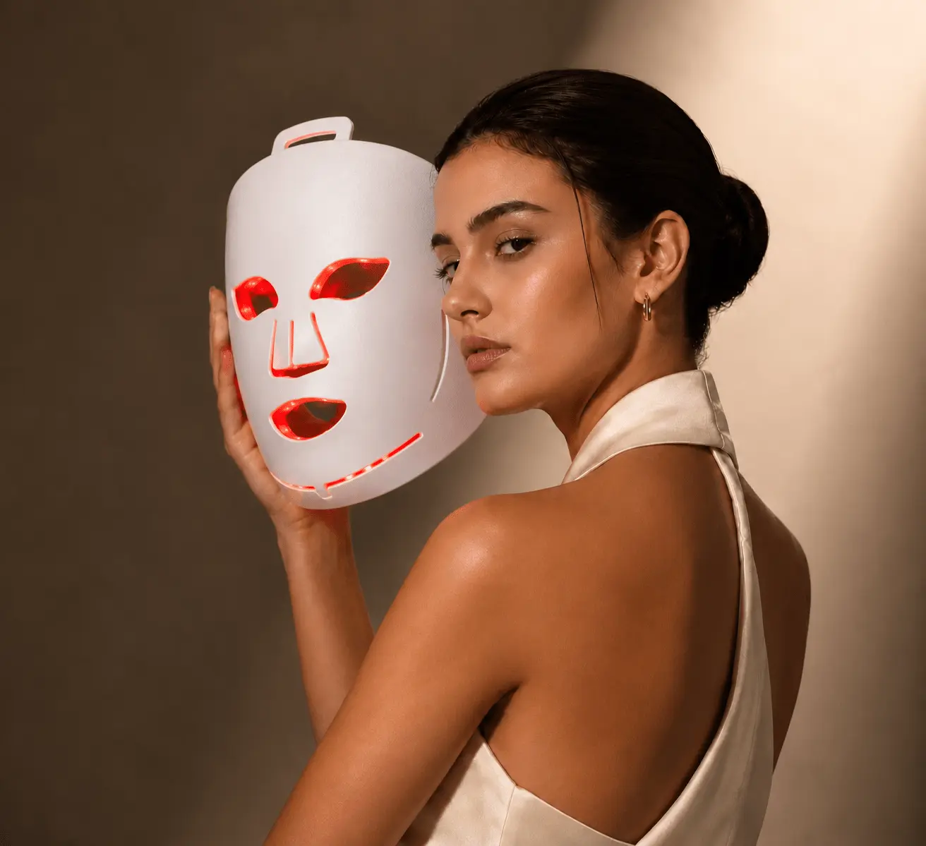 NuYOU360 RADIANCE Silicone LED Light Therapy Mask - 5-Color Skincare Tool with Calibrated Mode for Facial Beauty, Face Care Products