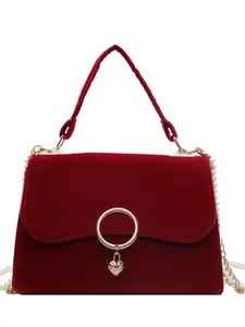 French Style New Vintage Sweet Wine Heart Handbag for Women, Trendy Fashion Accessory, Perfect for Daily Use and Special Occasions