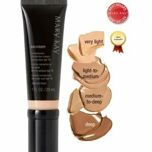 Mary Kay CC Cream Sunscreen Broad Spectrum SPF 15 Color Makeup Lightweight Vegan Cosmetic Topical Cosmetic
