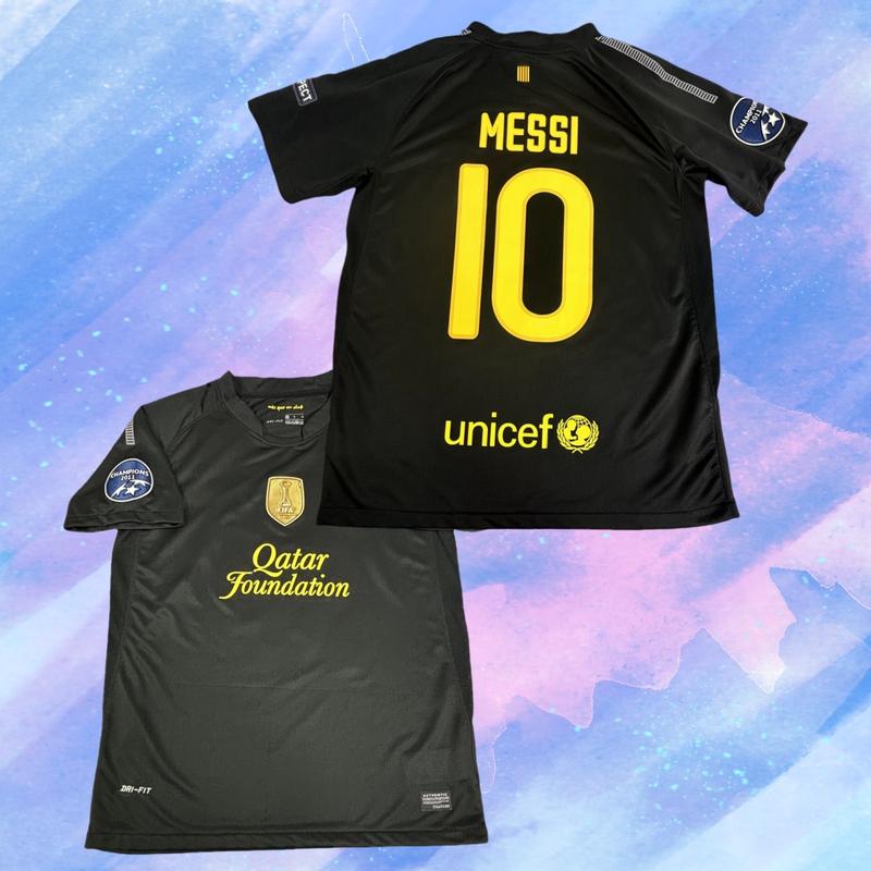 08 09 Home Red And Blue 10# Messi Short Sleeve Retro Soccer Jersey Fans Version