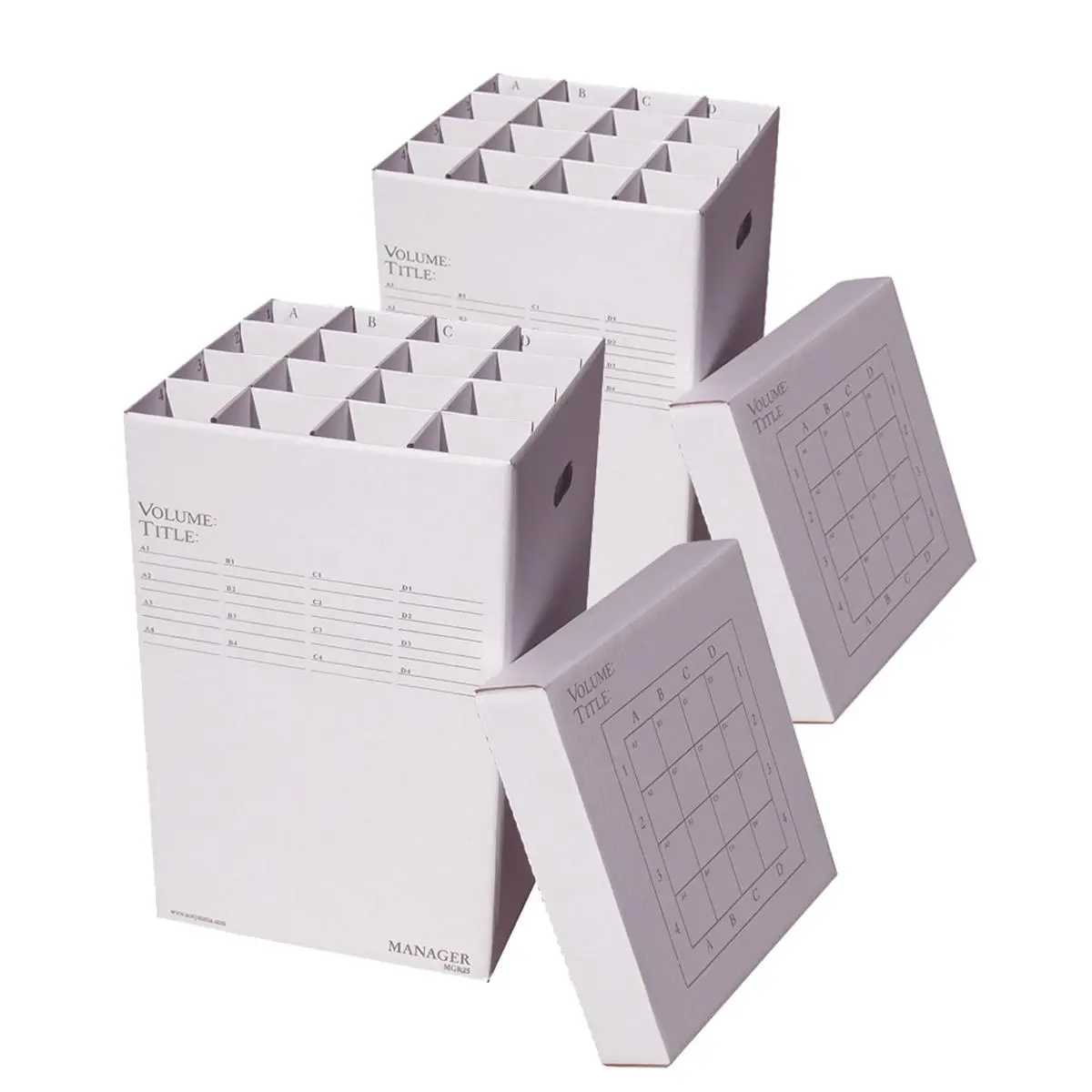 Advanced Organizing Systems Rolled File Organizer - Pack of 2, Up to 24 in, Corrugated Cardboard, Removable Partitions, Stacks Strongly, Office Supplies, Document Organizer, Box, Files Organizer