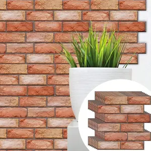 30 Pack Self-Adhesive Waterproof Wall Tiles - 3D Brick Wall Panels Peel and Stick