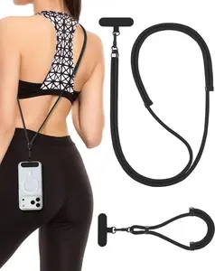 Cell Phone Lanyard with Crossbody and Wrist Strap Compatible with Most Smartphones