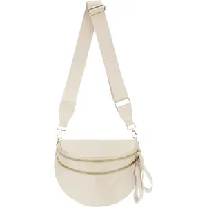 Nylon Checkered Crossbody Bum Bags for Women, Spacious Checkerboard Purse Fanny Pack Slouchy Sling Bag