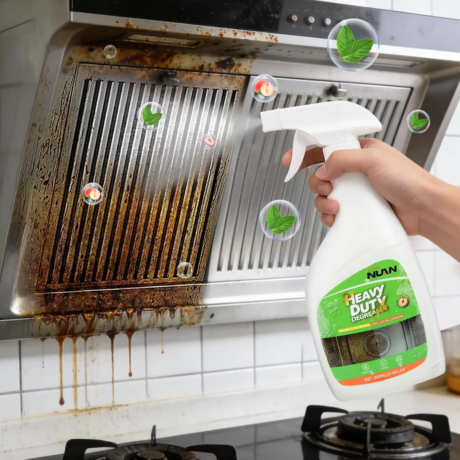 NUAN Heavy Duty Degreaser Spray, 500ML