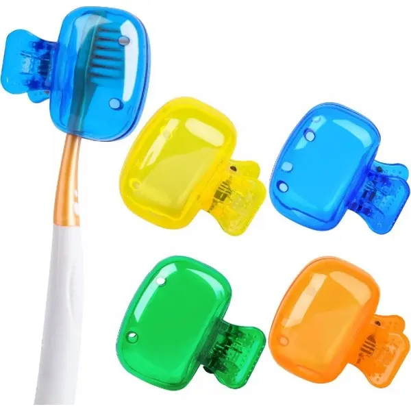 8 Pack Colorful Toothbrush Covers, Portable Toothbrush Head Protector Caps with Ventilation Holes, Dust Proof Anti Contact Toothbrush Travel Case for Manual & Electric Toothbrushes, Bathroom Camping Travel Use