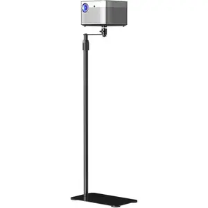 suptek Projector Stand Against Wall Hidden Stand, 360°Swivel, Height Adjustable, Mini Projector Mount Bracket, Compatible with Home Office Video Vlog DVR Camera, PR001FP