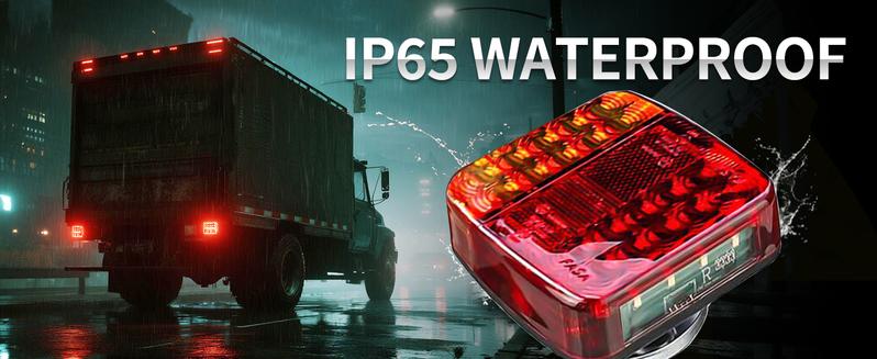 Magnetic Wireless Trailer Lights, Rechargeable LED Trailer Light for Towing Truck, Waterproof Tail Tow Lights Kit for RV Camper Boat Caravan, Portable Turn Signal Brake Running Stop