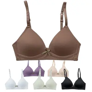 Alyce Intimates Girls, Teens & Petite Women Lightly Padded Bra, Pack of 6 – Everyday Soft, Underwire T-shirt Bra