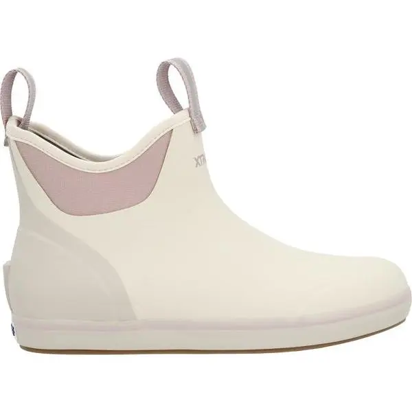 XTRATUF Women's 6" Ankle Deck Rubber Boots in Ivory