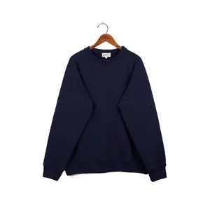 Amagansett Beach Upcycled Terry Cotton Sweater - Navy