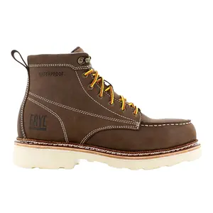 Frye Supply Mens 6 Inch Waterproof Steel Toe  Work/Duty - Brown