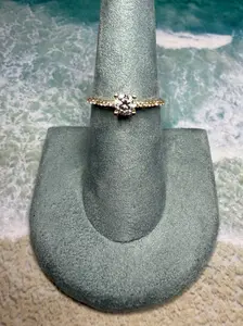 Cathedral Engagement Ring 14k Gold