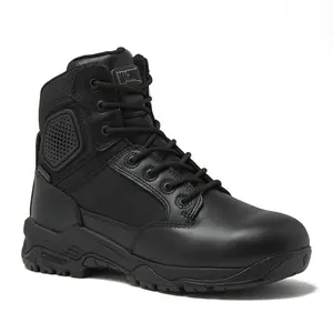 Magnum - Strike Force 6" Side Zipper Tactical Boots - Designed for Police, EMS, Security, Military, Hunting & Motorcycle w/ Slip Resistant Michelin Outsole, Replaceable M.P.A.C.T Instant Comfort Insole and Waterproof Membrane