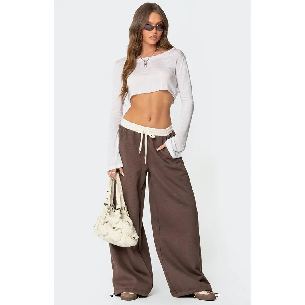Edikted Women's Mikki Wide Leg Sweatpants