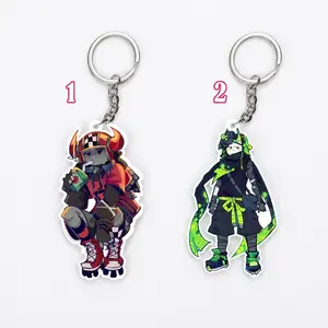 Phighting acrylic keychains: Skateboard/ Shuriken, Phighting charms