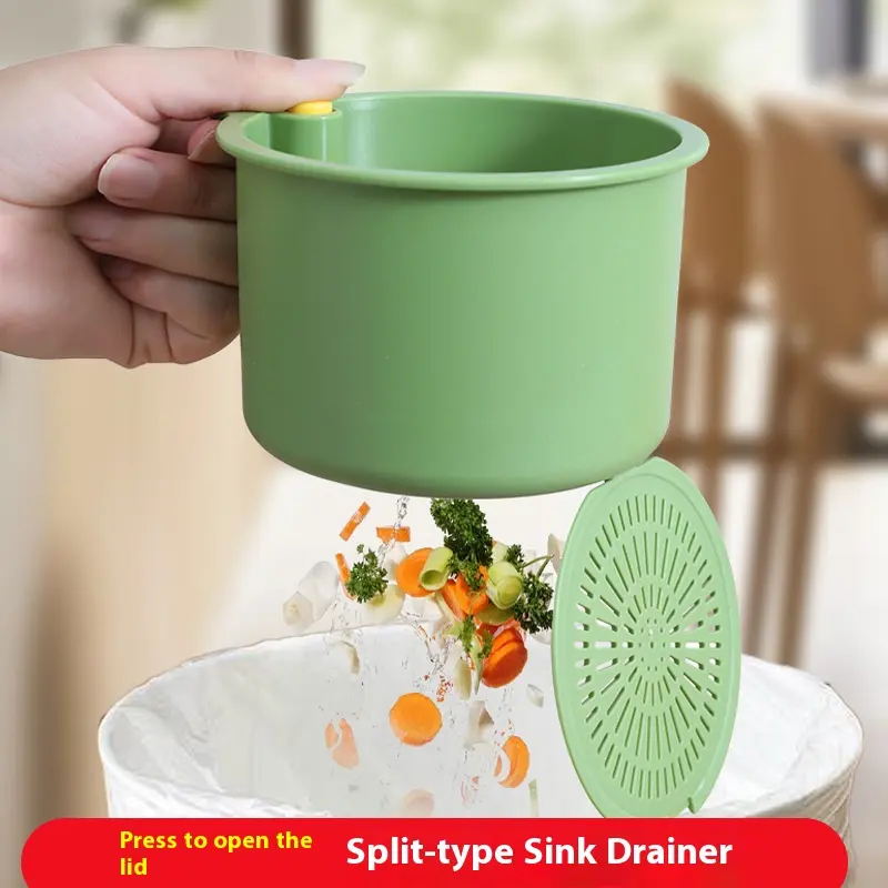 Hangable Sink Strainer Basket, Kitchen Sink Food Residue Separator, Fruit Washing Drain Basket