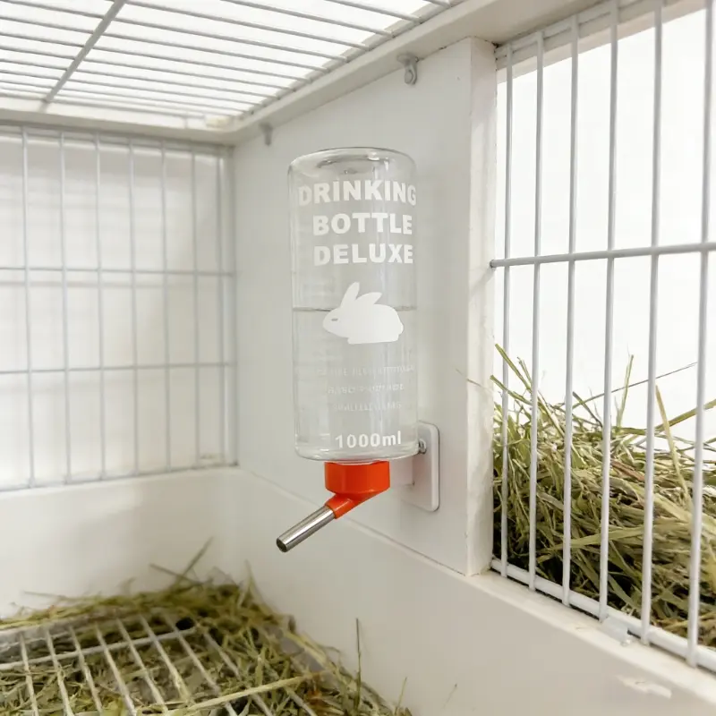 3pcs Convenient Hanging Water Bottle for Guinea Pigs & Rabbits, Easy Install Pet Water Dispenser