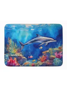 Carolines Treasures DAC2785RUG 19 x 27 in. Dolphin Memory Foam Kitchen Mat