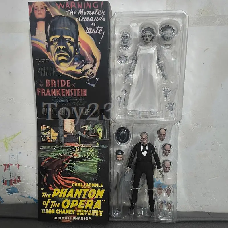 NECA-Original Of The Phantom Of Opera Lon Chaney The Bride Of Frankenstein Action Figures Collection Model Birthday Gift