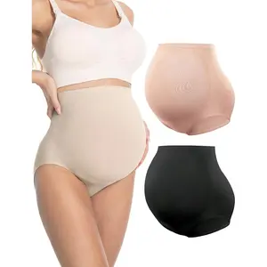 Maternity Support Underwear  Women No Show Seamless Pregnancy Compression Shapewear Over Bump