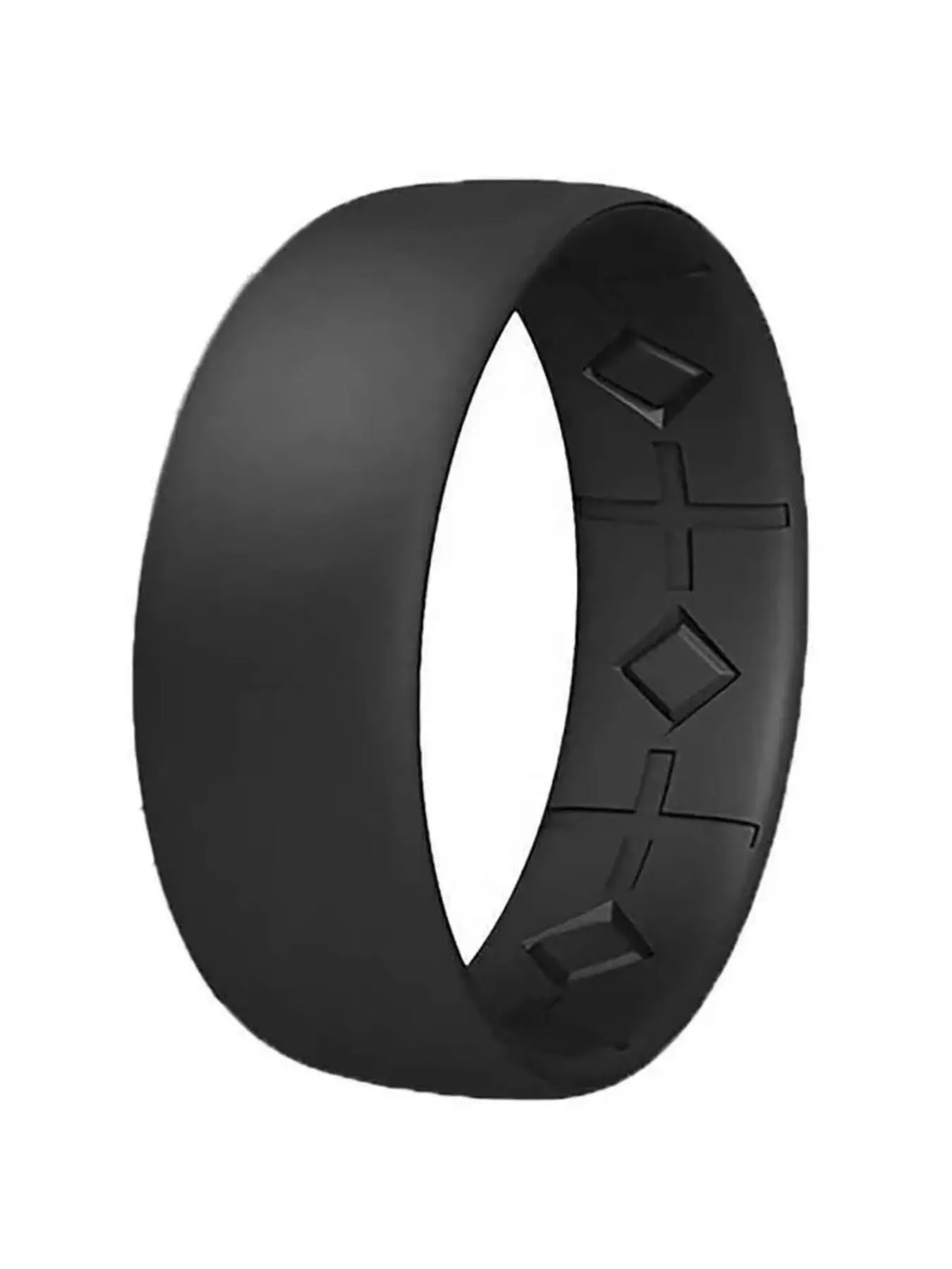 Men's Silicone Ring, Hypoallergenic Ring, Minimalist Ring for Men, Fashion Rings, Finger Rings, Trendy All-match & Exquisite Sport Jewelry for Birthday Gift