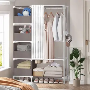 Adjustable Home Storage Rack Organizer - Instant Extra Storage Solution for Small Spaces, No Closet Space Needed