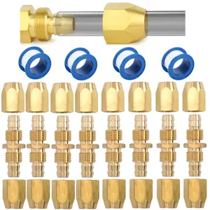 A Set of 8 Pcs Reusable Pneumatic Hose Repair Fittings,Air Hose Repair Accessories,Suitable for PVC PU Pipes,1/4 Inch ID Hose,Used to Connect Damaged Hoses,Tools & Hardware,Summervibes
