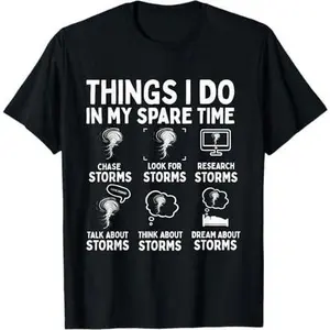 Storm Chaser Tornado Chasing Funny Twister Chasers Men Kids T-Shirt
