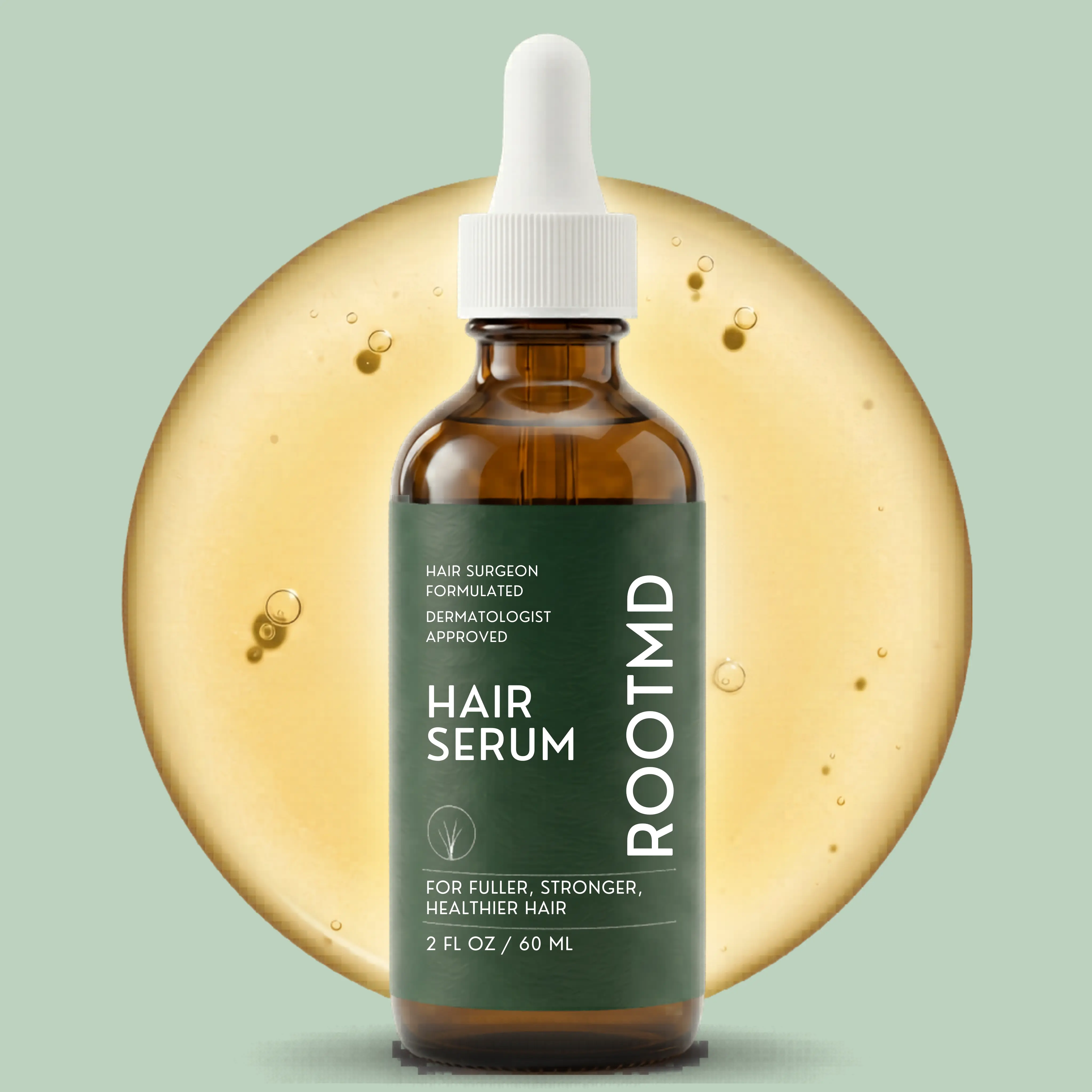 RootMD Hair Serum - DHT Defense - Best Options for Thicker Healthier Hair Serum with Rosemary Oil, Saw Palmetto, Pumpkin Seed Oil, Jojoba Sunflower Oil, Peppermint Oils 2 FL OZ 60 ML