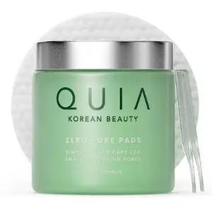 QUIA Toner Pads – AHA/BHA Dual-Action Exfoliate and Hydrate All in One – Soothing Formula for Sensitive Skin – Reduces Blackheads and Blemishes- 70 Gentle Textured Pads – Korean Skincare
