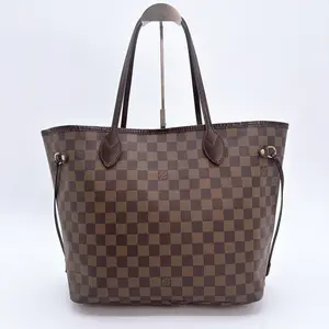 Pre-owned Louis Vuitton Neverfull MM Damier Ebene Canvas Ladies Handbag