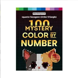 Adult Coloring Book with 100 Numbers, Cute Cats & Natural Animals Drawing Pages, Stress Relief Coloring Book for Adults, 100 Sheets